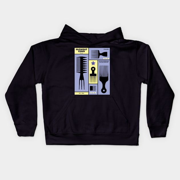 Blowout Combs Kids Hoodie by DIGABLETEEZ